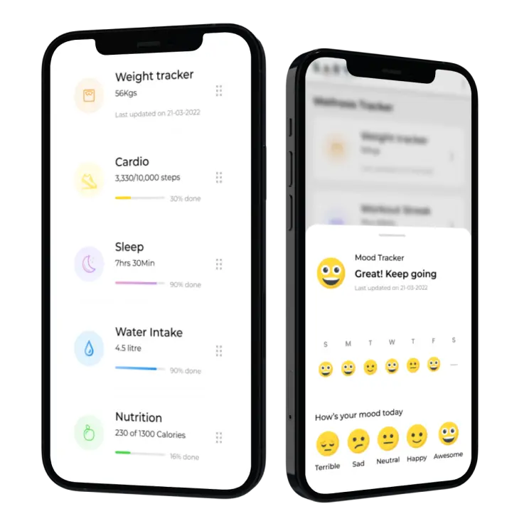 Track your progress with Wellness tracker
